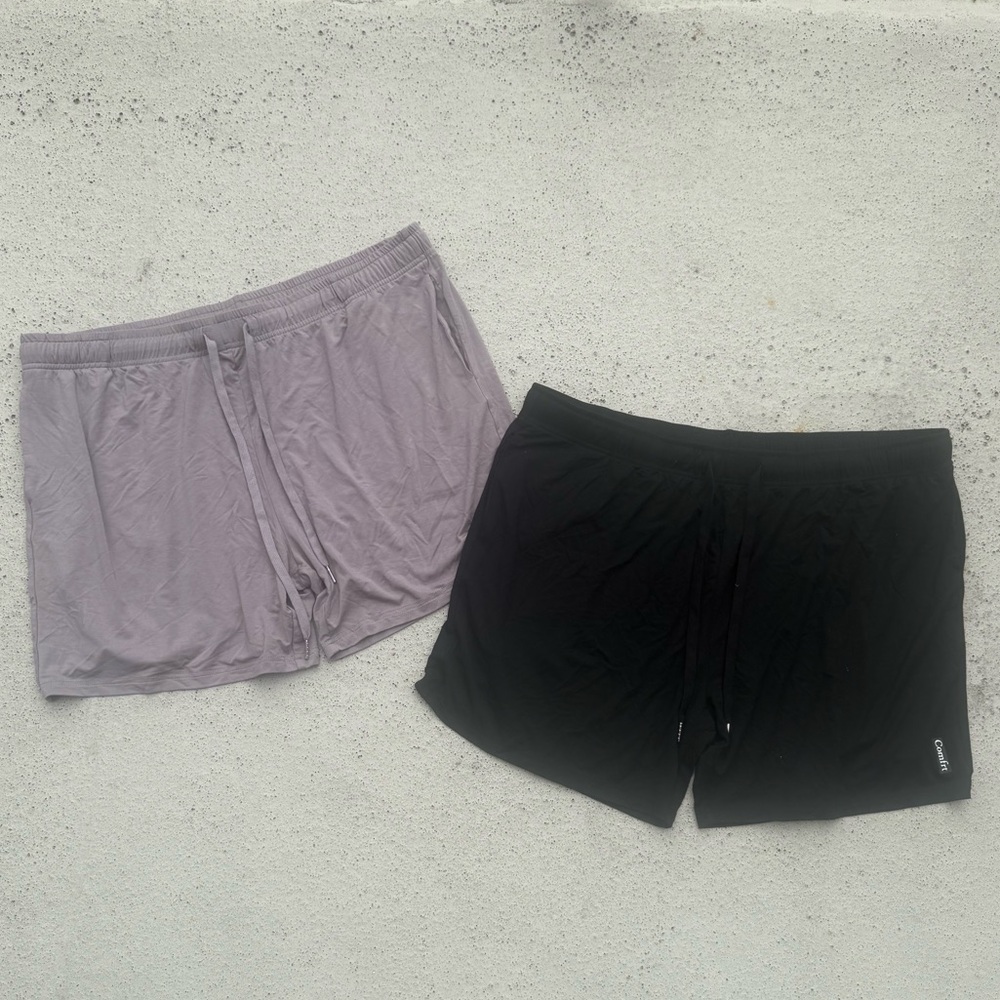 Comfrt Men's Gray & Black Shorts Size XXL